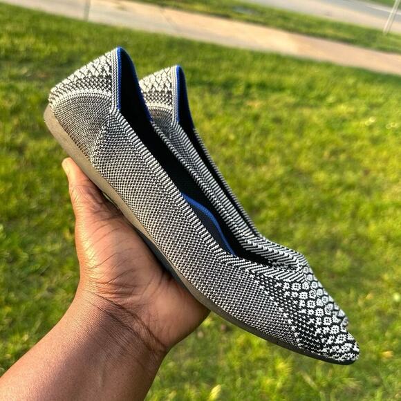 Rothy's The Point Lapis Python Snake Print‎ Women’s Flats Size 9 Shoes - Picture 15 of 17